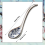 12 Pieces Asian Retro Chinese Ceramic Rice Spoons Curved Handle Ramen 9
