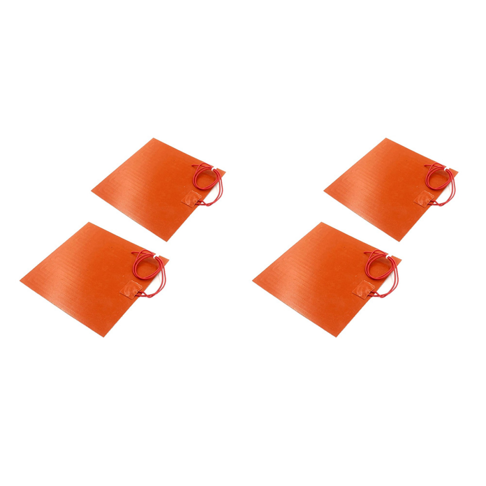 Torribaly 4Pcs Silicone Rubber Heating Pad, 12V 30W Baking Mats Electric Blanket