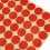 6set 19mm Circles Round Code Stickers Self Adhesive Sticky Labels Red 8