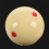 Lot de 5 boules de billard Pro Cup 2,25 pouces 57 mm à 6 points rouges 9