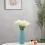 60 Pcs Artificial White Calla Lily Flowers with Soft Latex Materials f 7