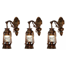 3X Vintage LED Wall Lamp Barn Lantern Retro Coal Oil Light European An