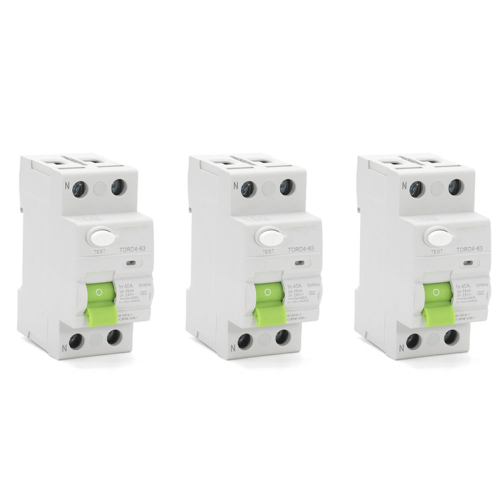 Interruttore differenziale differenziale 3X AC 2P 6KA RCCB RCD 230V