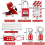 2X Electrical Lockout Tagout Kit -Lock Out Tag Kits with Hasps,Circuit 4