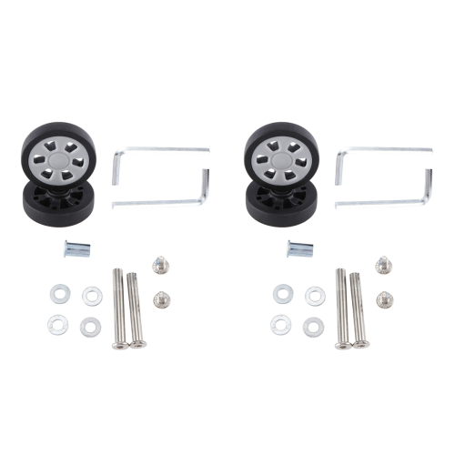 2 Set 55X12mm Luggage Wheels Replacement Wear Resistant PU Caster Suit 2