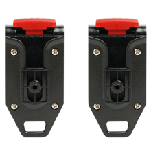 2X Support de mètre ruban Boucle automatique Clip de ceinture épaissi Fixe Plasti