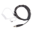 2X Telescopic Heavy Duty Throat Vibration Mic Headphone Plug for Walki 5