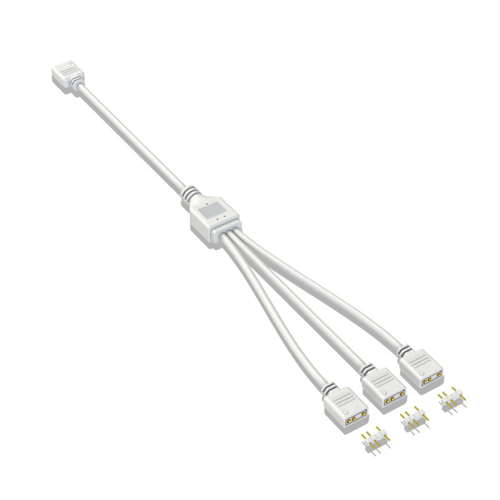 2x 5V 3-pins verlengkabel voor computermoederbord 1 hubverbinding 2
