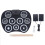 Kit di batteria elettronica pieghevole, 9 pad, USB portatile 3