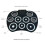 Kit di batteria elettronica pieghevole, 9 pad, USB portatile 5