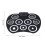 Kit di batteria elettronica pieghevole, 9 pad, USB portatile 2