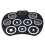 Kit di batteria elettronica pieghevole, 9 pad, USB portatile 1