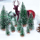 50PCS Miniature Artificial Christmas Trees 5 Sizes,with Wooden Base fo 5