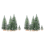 50PCS Miniature Artificial Christmas Trees 5 Sizes,with Wooden Base fo 2