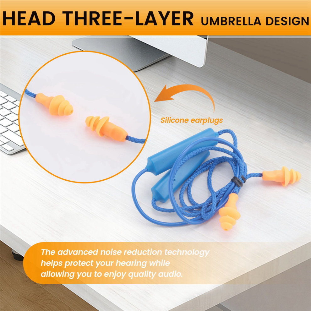 Bouchons D'oreilles Bluetooth Anti-bruit Pour Chantier/travail - Isolation Sonore, Protection Auditive, Rechargeable