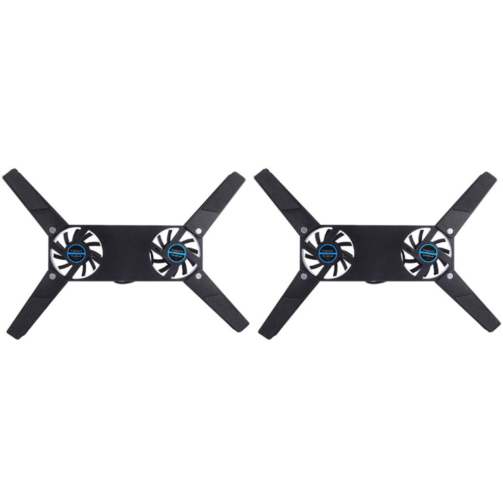 2X Rotatable Usb Fan Cooling Pad Notebook Cooler Computer Stand For 8- 4851780615979
