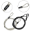 20x 100CM/3.3Ft Long Travel Security Cable Lock,Braided Steel Coated S 3
