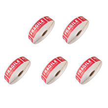 rollen/500 stuks kwetsbare stickers - Handvatten met zorglabels voor verhuizing, S
