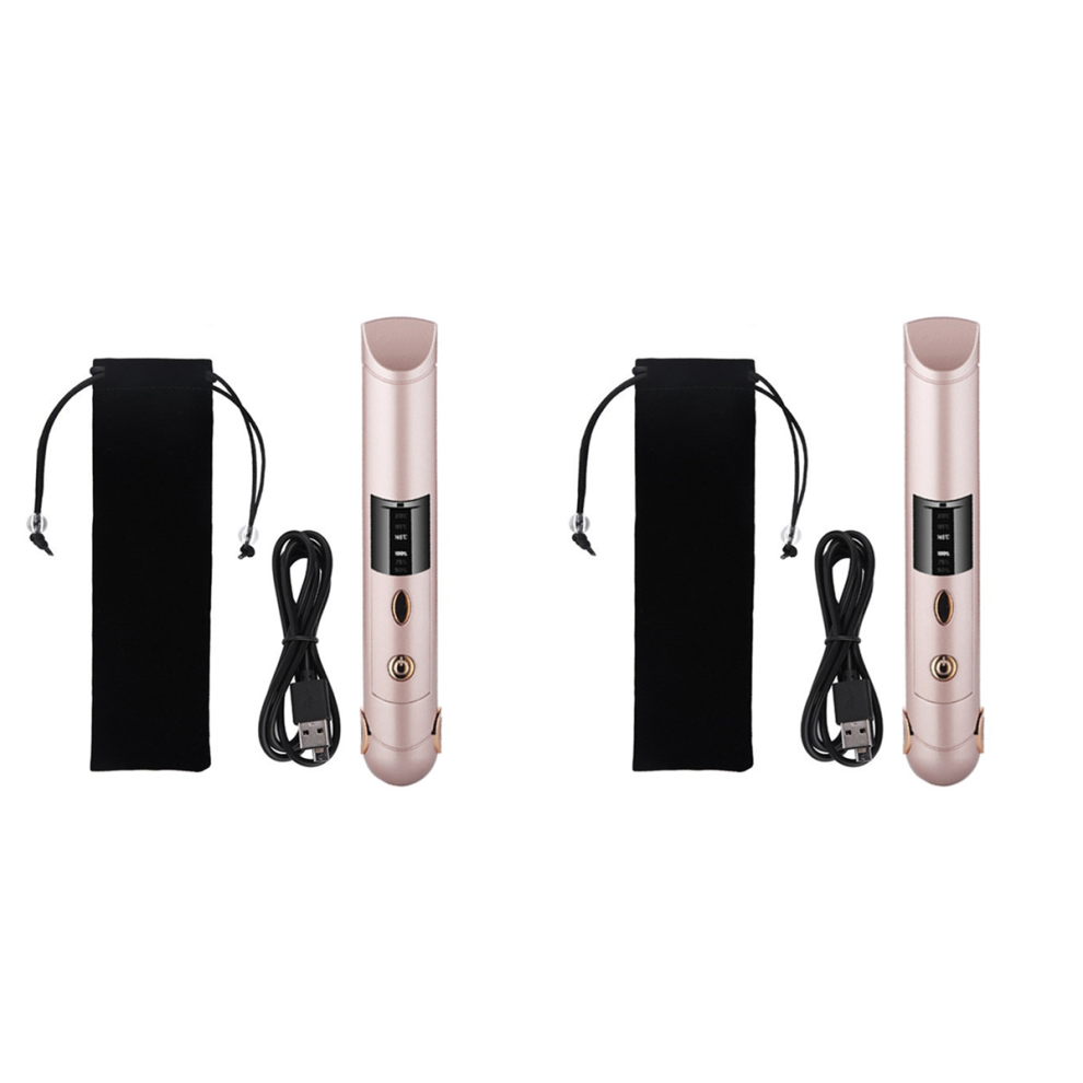 Torribaly 2X Portable Cordless Hair Straightener For Travel Mini Usb Rechargeabl