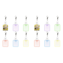 12 Pcs Sublimation Leere Schlüsselanhänger Wärme Transfer Druck LED Acryl