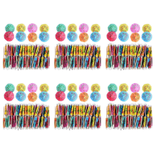 864 stuks cocktailparaplu voor drinken en eten, decoratieve tandenstokers voor feestjes, H