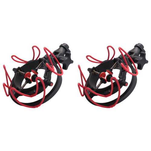 2X Universal Microphone Shock Mount Adjustable Stand for All Microphon