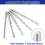100 Pcs Drywall Bit 1/8 Inch Spiral Saw Tip Cutting Bits Guide Point T 8