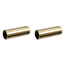 2 pezzi Slide per chitarra in acciaio inossidabile dorato Finger Knuck