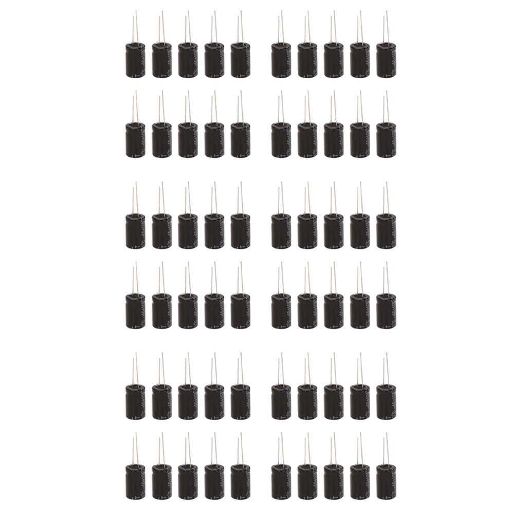 60 Pcs 13X21mm 2200Uf 25V Radial Aluminum Electrolytic Capacitors 4851780619601