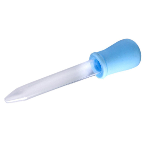 3X 5ml Διαφανής Πλαστική Πιπέτα Υγρού Φαρμάκου Σταγονόμετρο Μπλε για Μωρό 2