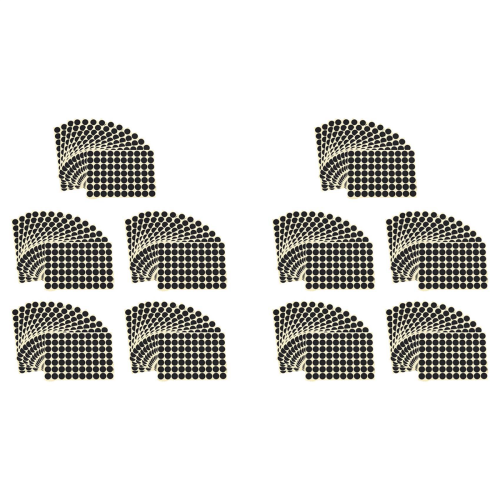 10set 19mm Circles Round Code Stickers Self Adhesive Sticky Labels Bla