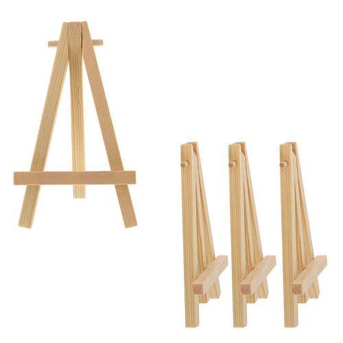 120Pcs 12.7cm Mini Wooden Display Stands, Easels, Table Top Suitable f 2