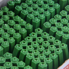 1500 stuks groene metselwerkschroefbevestigingspluggen voor muren, 6 mm x 27 mm
