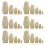 6X Unpainted Russian Nesting Dolls DIY Blank Unfinished Doll Kit Matry 1