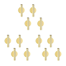 12Pcs Wall-Mounted Flower Tube Wall Metal Vase Decoration Stand Dry fo