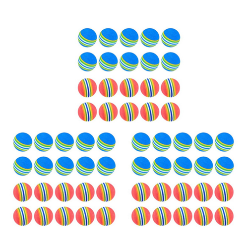 60 Pcs Golf BallsSoft Foam Garden Balls Practice Sponge Rainbow for In