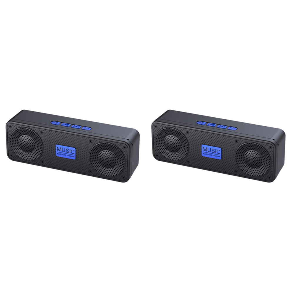 2X Portable Fm Radio Wireless Bluetooth 5.0 Speaker Mini Mp3 Music Pla 4851780621741