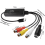 Μετατροπέας AV σε USB C 3X, Προσαρμογέας κάρτας λήψης βίντεο 1 καναλιού NTSC PAL 2