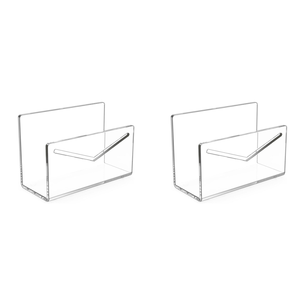 Photos - Other Furniture 2X Mail Holder Organizer Countertop Acrylic Sorter for Desk Envelope L