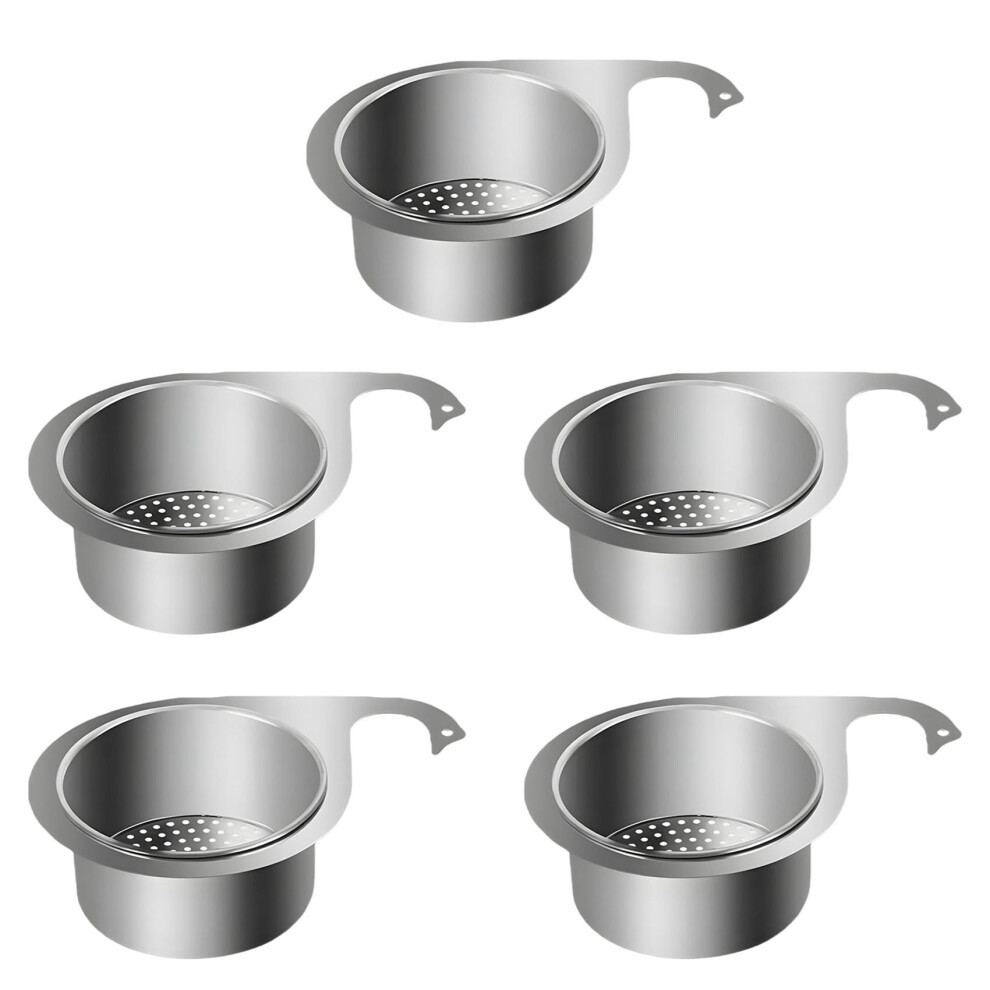 5X Multi-Functional Drain Basket, Stainless Steel Swan Sink Strainer T 4851780623288