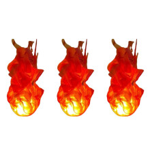 3X Halloween Boule de feu flottante Prop Flamme Lampe Artificielle Faux Feu Pr