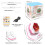 Perleuse électrique pour perles en argile 95x81.5x80mm Rose/Blanc 8