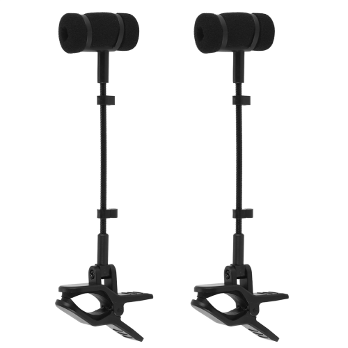 2x Instrument Condensator Microfoon Clip voor Fluit Klarinet Piccolo Hobo 1