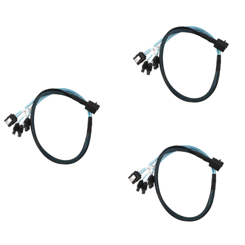 3X Εσωτερικό Mini SAS σε καλώδιο, SFF-8643 Συμβατό με Forward Breakout