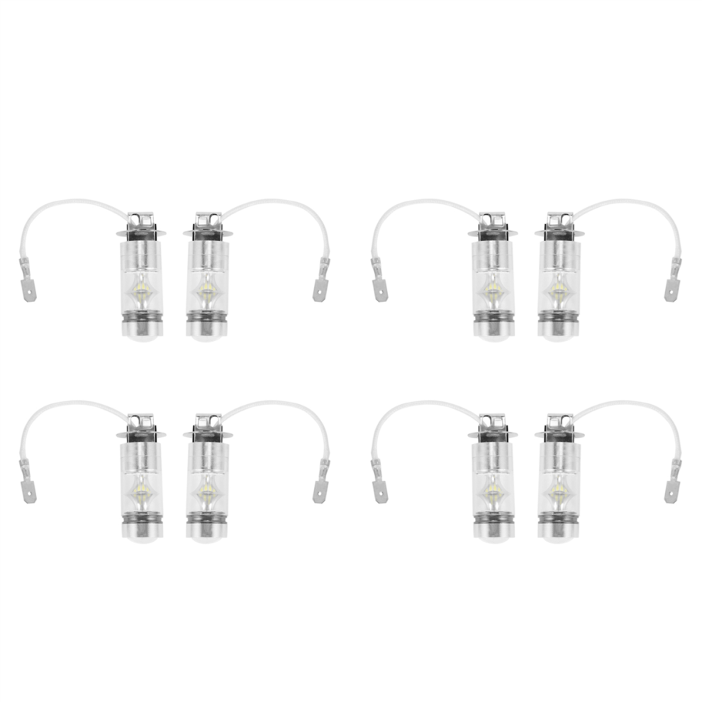 8Pcs 6000K Led H3 100W 2323 Car Fog Bulb Drl White/Light 4851780622373