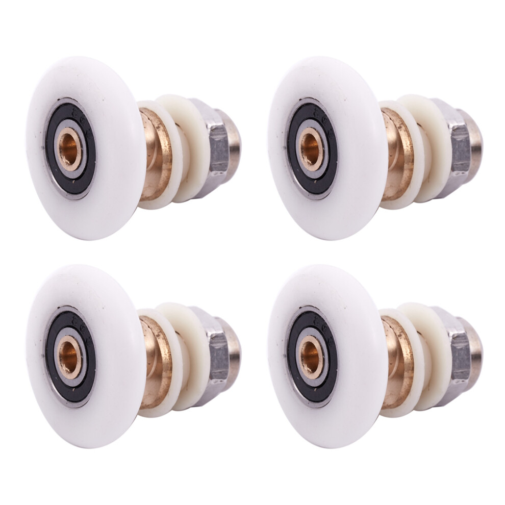 4X Shower Sliding Door Roller Runner Wheel 27Mm Diameter 4851780627125
