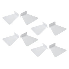8Pcs Modern Iron Book Shelf Wall Bookshelf for Home Decoration Floatin