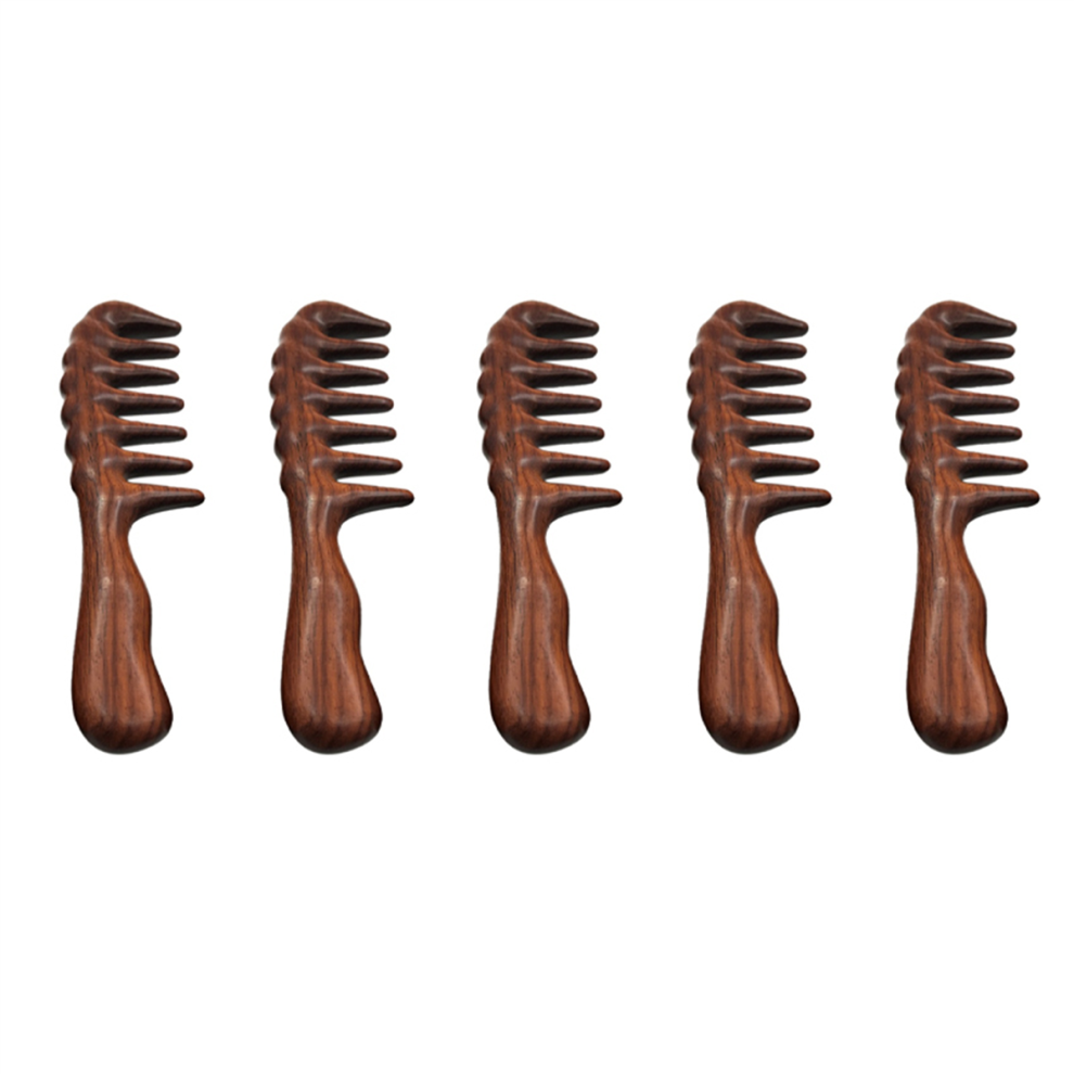 Torribaly Unisex 5X Hair Comb For Detangling - Wide Tooth Wood Curly No Static Natural