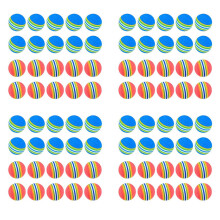 80 Pcs Golf BallsSoft Foam Garden Balls Practice Sponge Rainbow for In