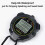 4X Digital Sports Stopwatch, 10Lap /Split Memory Stopwatch Count Down 6
